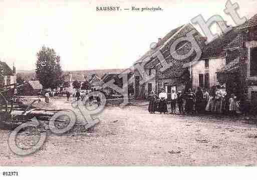 Ville de SAUSSEY, carte postale ancienne