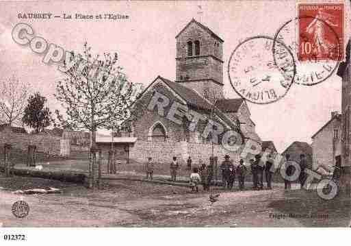 Ville de SAUSSEY, carte postale ancienne