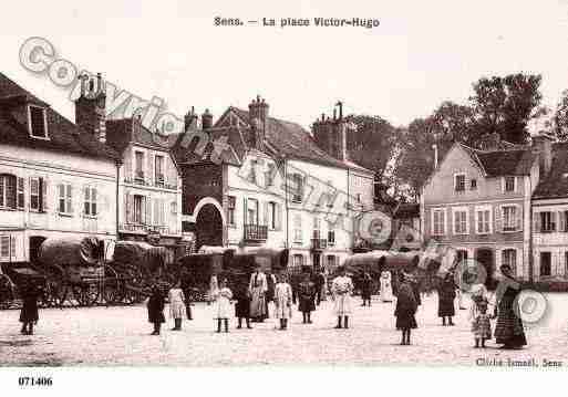 Ville de SENS, carte postale ancienne