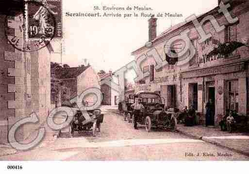 Ville de SERAINCOURT, carte postale ancienne