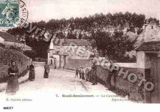 Ville de SERAINCOURT, carte postale ancienne