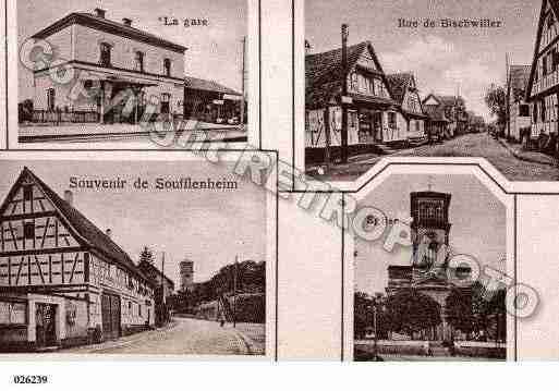 Ville de SOUFFLENHEIM, carte postale ancienne