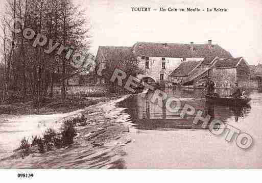 Ville de TOUTRY, carte postale ancienne