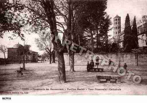 Ville de UZES, carte postale ancienne