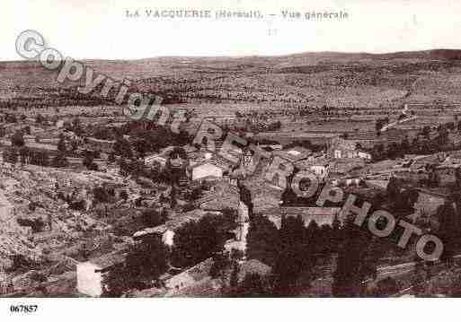 Ville de VACQUERIEETSTMARTIN(LA), carte postale ancienne