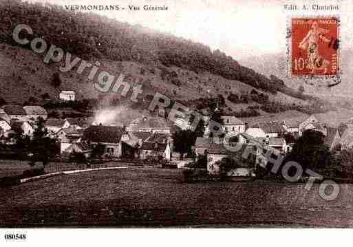 Ville de VERMONDANS, carte postale ancienne