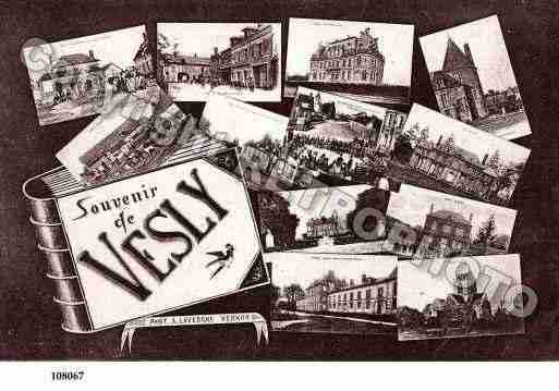 Ville de VESLY, carte postale ancienne