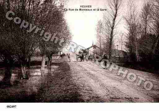 Ville de VEUVES, carte postale ancienne