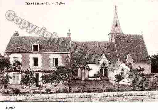 Ville de VEUVES, carte postale ancienne