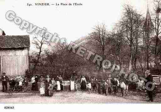 Ville de VINZIER, carte postale ancienne