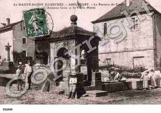 Ville de ABELCOURT, carte postale ancienne