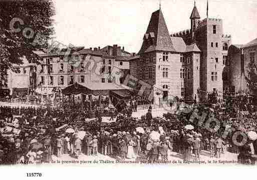 Ville de AGEN, carte postale ancienne