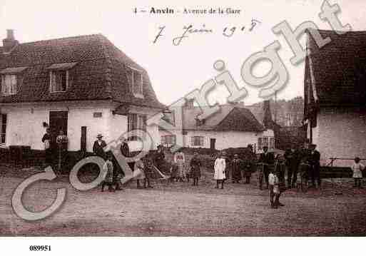 Ville de ANVIN, carte postale ancienne