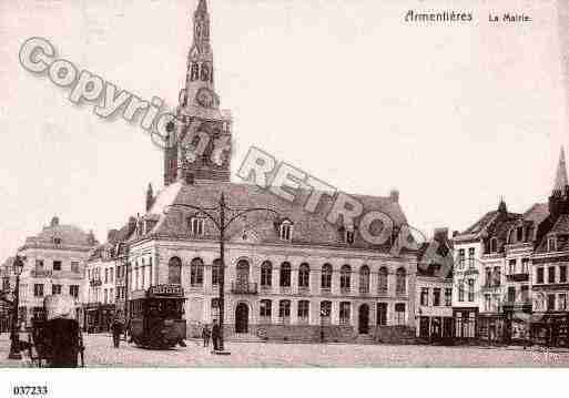 Ville de ARMENTIERES, carte postale ancienne