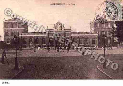 Ville de ARMENTIERES, carte postale ancienne