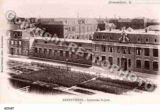 Ville de ARMENTIERES, carte postale ancienne