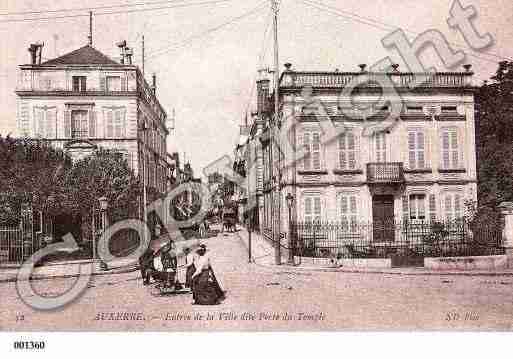 Ville de AUXERRE, carte postale ancienne
