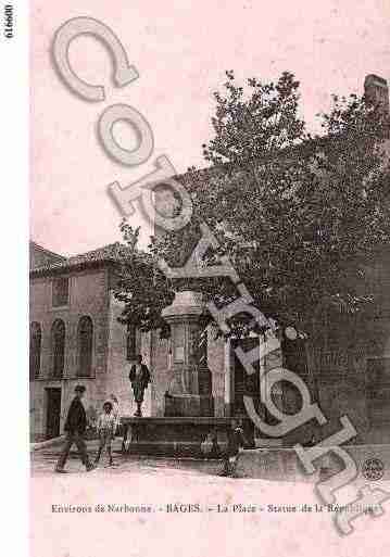 Ville de BAGES, carte postale ancienne