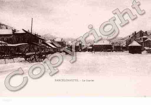 Ville de BARCELONNETTE, carte postale ancienne