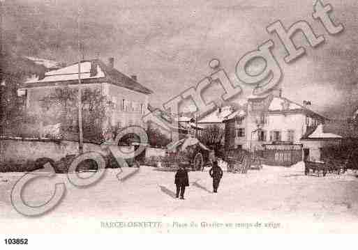 Ville de BARCELONNETTE, carte postale ancienne