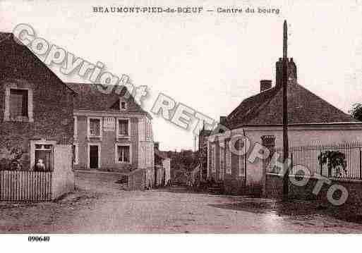 Ville de BEAUMONTPIEDDEBOEUF, carte postale ancienne