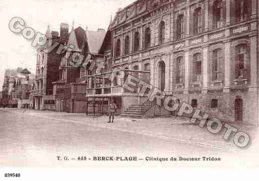 Ville de BERCK, carte postale ancienne