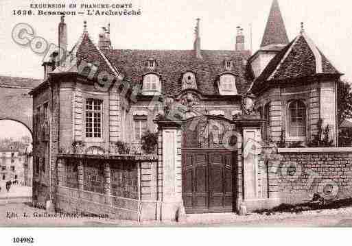 Ville de BESANCON, carte postale ancienne