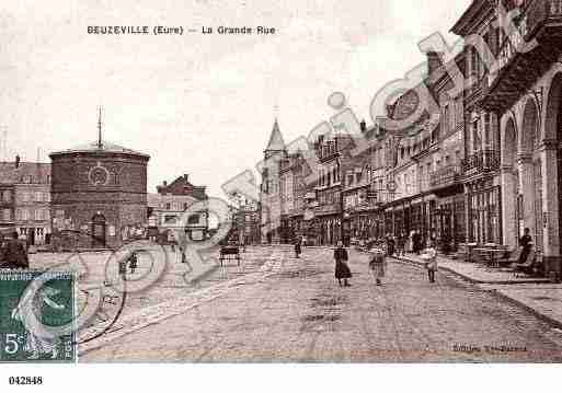 Ville de BEUZEVILLE, carte postale ancienne