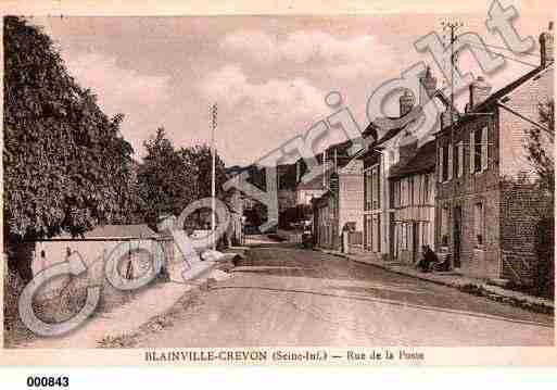 Ville de BLAINVILLECREVON, carte postale ancienne