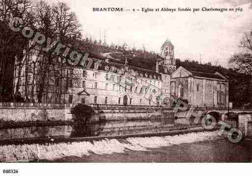 Ville de BRANTOME, carte postale ancienne