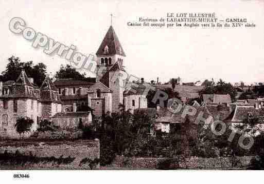 Ville de CANIACDUCAUSSE, carte postale ancienne