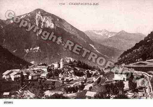 Ville de CHAMPAGNYENVANOISE, carte postale ancienne Ville de CHAMPAGNYENVANOISE, carte postale ancienne