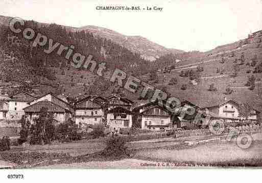 Ville de CHAMPAGNYENVANOISE, carte postale ancienne