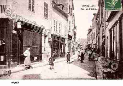 Ville de CHAROLLES, carte postale ancienne