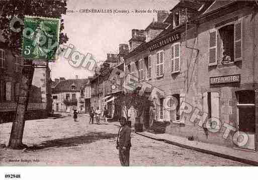 Ville de CHENERAILLES, carte postale ancienne