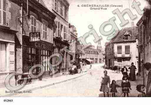 Ville de CHENERAILLES, carte postale ancienne