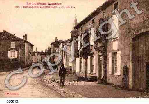 Ville de DONCOURTLESCONFLANS, carte postale ancienne