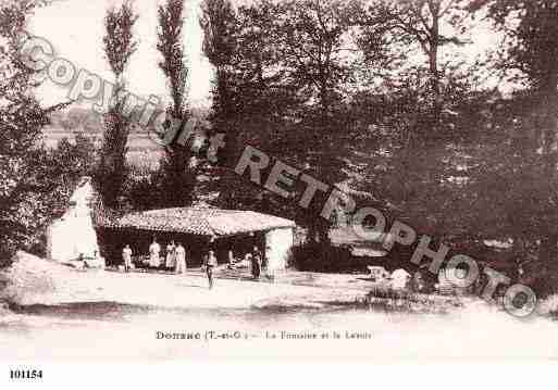 Ville de DONZAC, carte postale ancienne