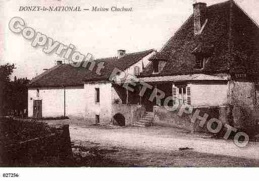 Ville de DONZYLENATIONAL, carte postale ancienne