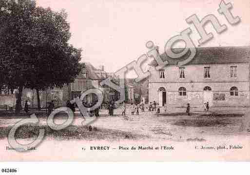 Ville de EVRECY, carte postale ancienne