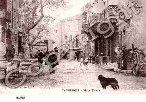 Ville de EYGUIERES, carte postale ancienne