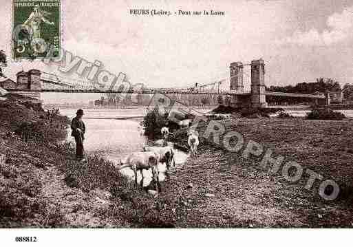 Ville de FEURS, carte postale ancienne