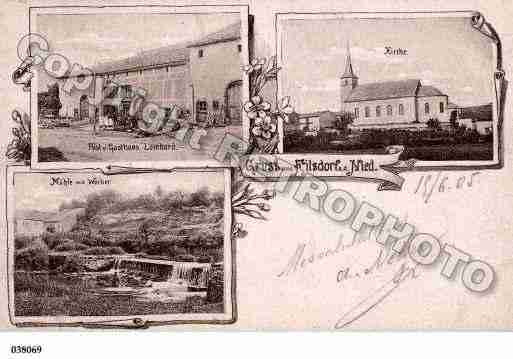 Ville de FILSTROFF, carte postale ancienne Ville de FILSTROFF, carte postale ancienne