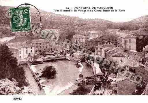 Ville de FONTAINEDEVAUCLUSE, carte postale ancienne