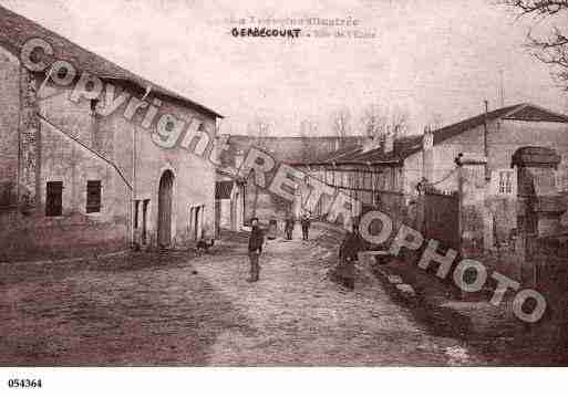 Ville de GERBECOURT, carte postale ancienne