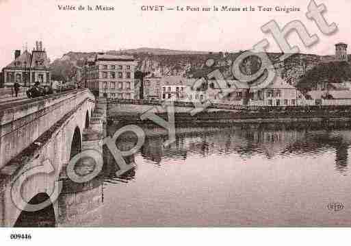 Ville de GIVET, carte postale ancienne