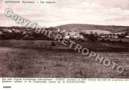 Ville de GOURGEON, carte postale ancienne