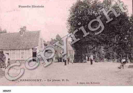 Ville de HARGICOURT, carte postale ancienne