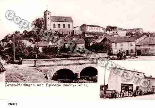Ville de HETTANGEGRANDE, carte postale ancienne