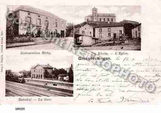 Ville de HETTANGEGRANDE, carte postale ancienne